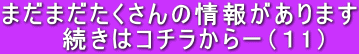 まだまだたくさんの情報があります 続きはコチラからー(11)