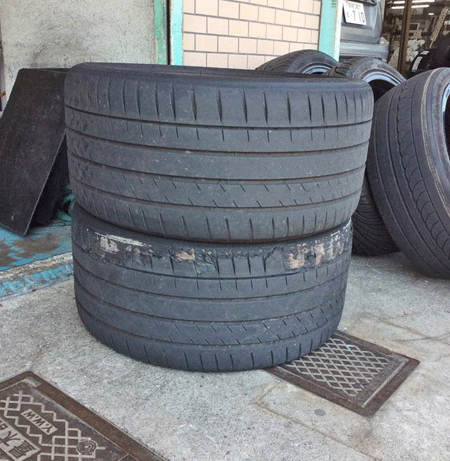 ベンツC43　ANGのタイヤ交換　選んだタイヤは、ミシュランのパイロットスポーツ4Sでした