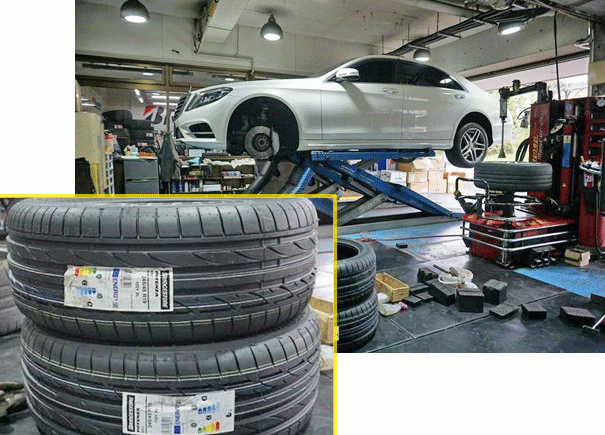 ベンツSクラス W222型のタイヤ交換　選んだタイヤは、ブリヂストンのポテンザ　S001 RFTでした