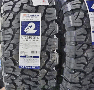 トヨタ・FJクルーザーのタイヤ交換　選んだタイヤは、BFグッドリッチのオールテレンKO2でした