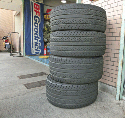 RX-7のタイヤ交換　選んだタイヤは、ヨコハマのアドバン・ネオバでした