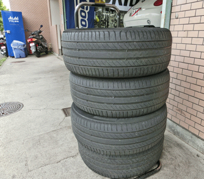 エスティマのタイヤ交換　選んだタイヤは、ミシュランのE・プライマシーでした