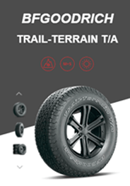 横浜市　タイヤ専門店　BFグッドリッチの新製品　TRAIL-TERRAIN T/A トレ-ル・トレ-ン　T/A　SUVにも似合うタイヤ　今一番の話題のﾀｲﾔ