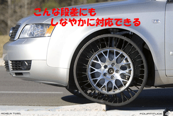 Michelin,アウディに装着されたTweel